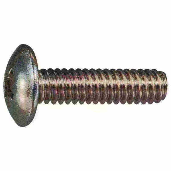 Midwest Fastener 1/4"-20 x 1 in Phillips Truss Machine Screw, Plain Stainless Steel, 50 PK 54505